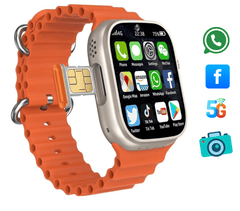 Z98 4G AMOLED Smartwatch – Premium SIM Smartwatch with Heart Rate Monitor & Compass With 4 Stylish Interchangeable Straps