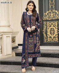 Dhanak Embroidered 3-Piece Suit – Premium Winter Fabric