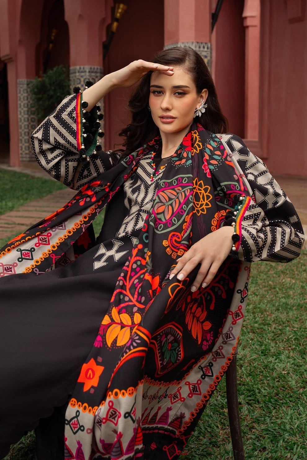 Mahnoor Stylish 3-Piece Winter Suit